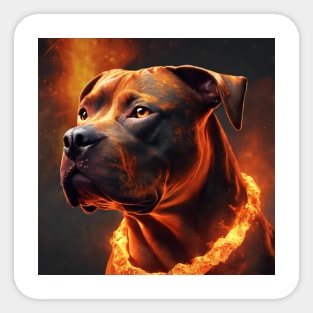 Red Nose Pitbull Chronicles Sticker